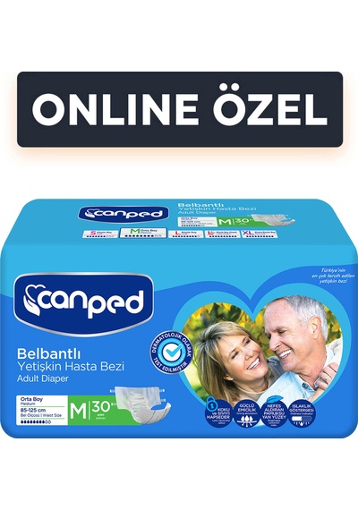 Canped Belbantlı Hasta Bezi Orta 30'lu 2 Adet Diğer