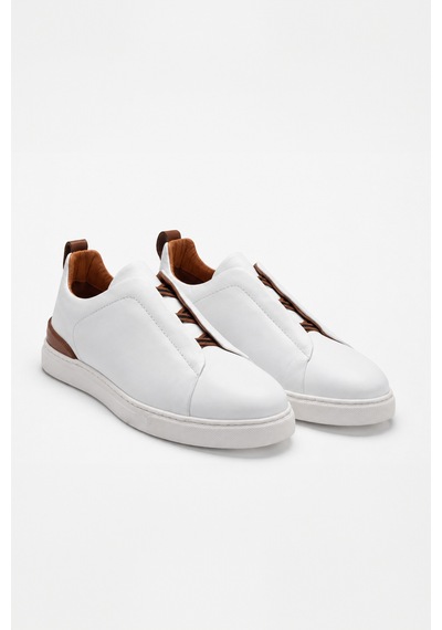 Morven Erkek Beyaz Deri Sneaker Ayakkabı 25ms005033600 Beyaz