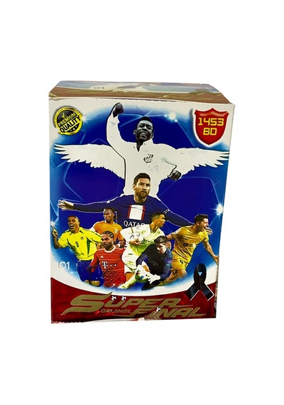 Süper Final Boş Kutu Yanında 15 Adet Futbolcu Kartları 5kart Her Pakette 3 Adet Toplamda 15 Kart