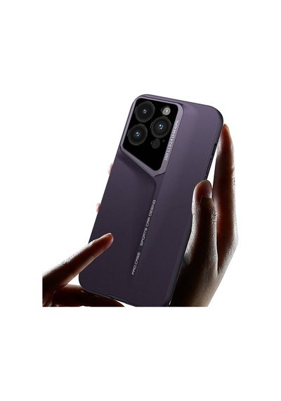 Apple Uyumlu iPhone 14 Pro Max Kılıf Ultra İnce Kamera Korumalı Sert Rubber Zore Procase Kapak-siyah Siyah