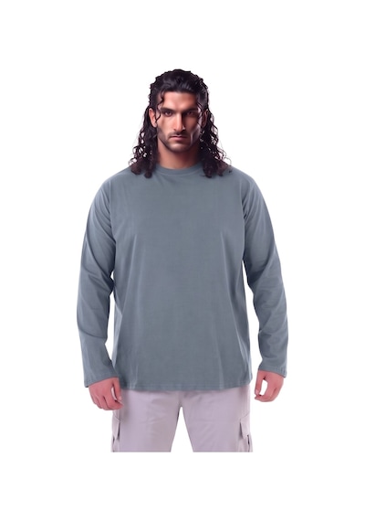Erkek Büyük Beden 115 - 155 Kilo Arası Uygun Bedenli % 100 Pamuk Uzun Kol Bisiklet Yaka Sweatshirt Gri Erkek Büyük Beden 115 - 155 Kilo Arası Uygun Bedenli % 100 Pamuk Uzun Kol Bisiklet Yaka Sweatshirt Gri