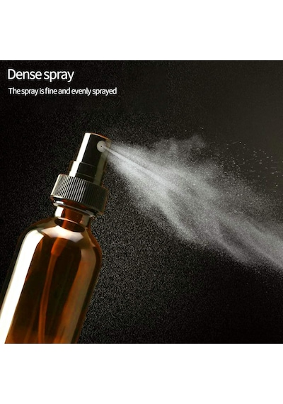 100ml Küçük Amber Cam Sprey Şişesi Boş İnce Sis Cam Şişeler Uçucu Yağlar İçin Atomizer Sprey Şi