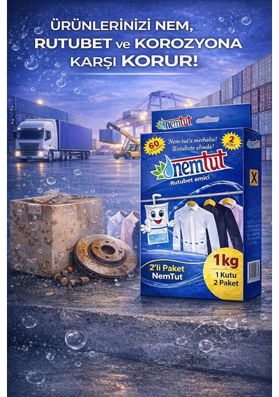 Rutubet Emici Nem Alıcı Koku Ve Küf Giderici 1 Kg 2 Adet Nem Tutucu Diğer