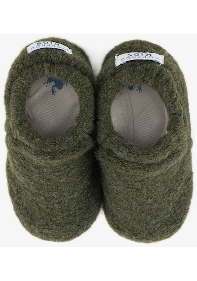 Recycled Woo Wooly Yünlü Haki Barefoot Patik-haki Haki