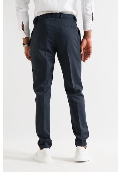 Slimfit Çift Pileli Duble Paça Kemer Detaylı Yazlık Erkek Kumaş Pantolon 001