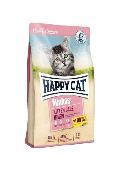 Happy Cat Minkas Kitten Care Tavuklu Yavru Kedi Maması 1500 G