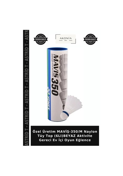 Özel Üretim Maviş-350/m Naylon Tüy Top 6lı Beyaz Aktivite Gereci Ev İçi Oyun Eğlence