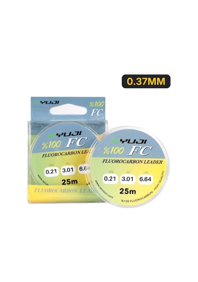 Ryuji %100 Fc 25m Fluoro Carbon Leader Misina 0.37Mm