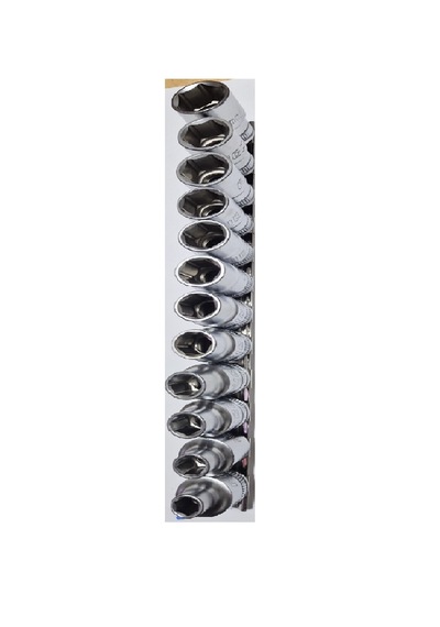 Hakantorna Rico 1/2 Kısa Lokma Takımı 6 Köşe Cr-v 10 Parça