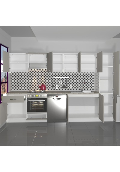 Decoraktiv Elite 325 Ankastre Fırın Modüllü Mdf Hazır Mutfak Dolabı - Tezgah Dahil - Kumtaşı Kum Beji Decoraktiv Elite 325 Ankastre Fırın Modüllü Mdf Hazır Mutfak Dolabı - Tezgah Dahil - Kumtaşı Kum Beji