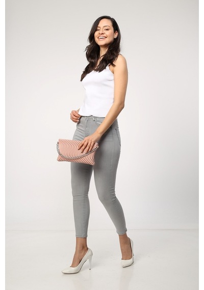 Morpelikan Pudra El Portföy Clutch Çarpraz Çanta Çok Renkli