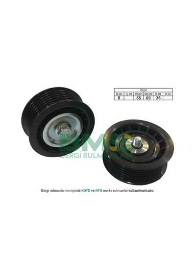 BMS 452 Alternatör Gergi Rulmanı Bravo II-Punto 1.6 Mtj-2.0 Dmtj 08 Delta III-Musa 1.8 08 70×65×26×8