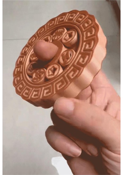 Mooncake Fidget Spinner -- Print İn Place