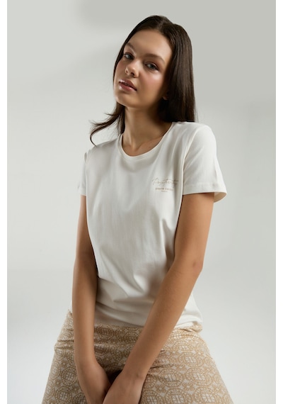 Pierre Cardin Kadın Beyaz Pijama Takımı Pc9001-s-v2 Beyaz