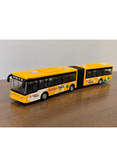 22 Cm Körüklü Şehir Otobüsü Oyuncak Sarı