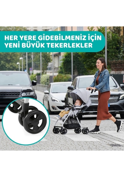 Ohlala 3 Bebek Arabası Grey Mist
