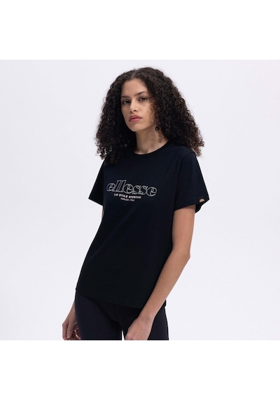 Ellesse Ef445-bk Bisiklet Yaka Kadın T-shirt - Siyah