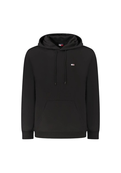 Tommy Hilfiger Tjm Reg S Flag Hoodıe Erkek Siyah Sweatshirt - Dm0dm20742