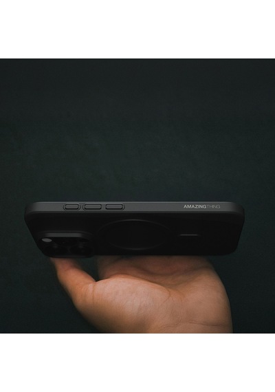 Apple Uyumlu iPhone 16 Pro Kılıf Magsafe Şarj Özellikli Amazingthing Minimal Air Serisi Kapak Siyah