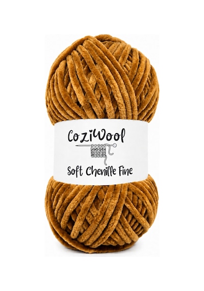 Kadife İp Soft Chenille Fine 5'li Paket 5x100 Gr 160 Mt El Örgü İpi Deve Tüyü - 925144855