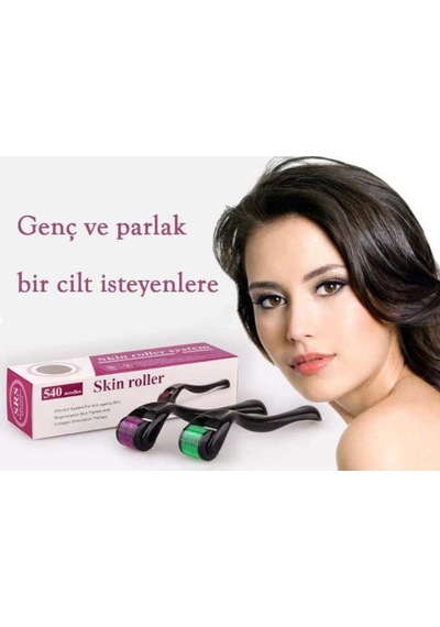 Skin Roller 540 İğneli Dermaroller Cilt Yenileme 0.5 MM