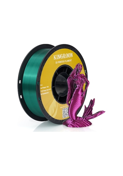 Kingroon Dual Color Filament - Çift Renk Kırmızı Yeşil - 1.75 - 1kg