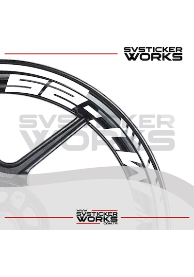 Yamaha Mt-25 Jant Sticker Dış Ve İç Set Sticker Jant Şeridi Beyaz