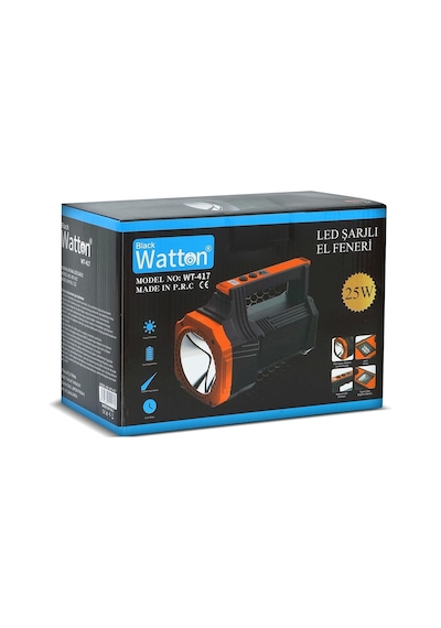 Led Şarjlı El Feneri 25w Wt-417 Çok Renkli
