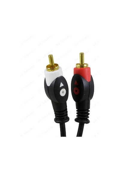 Yüksek Kalite 3.5mm Erkek to 2RCA Erkek  Ses Kablosu 5 Metre