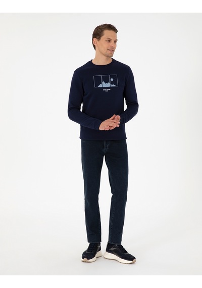 Pierre Cardin Erkek Lacivert Sweatshirt 50290703-vr033 Lacivert