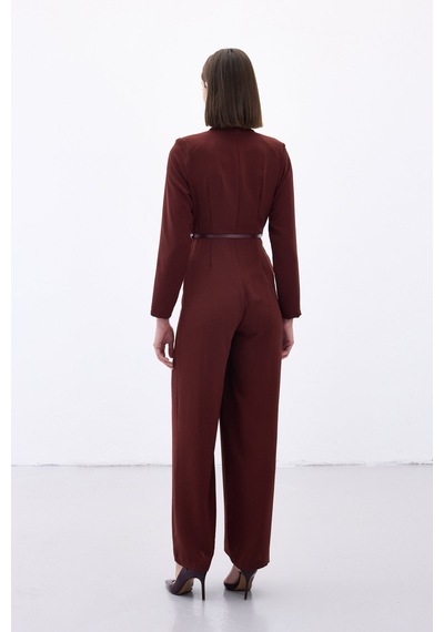 Sateen Kemerli Salaş Tulum - Bordo-136566 Bordo