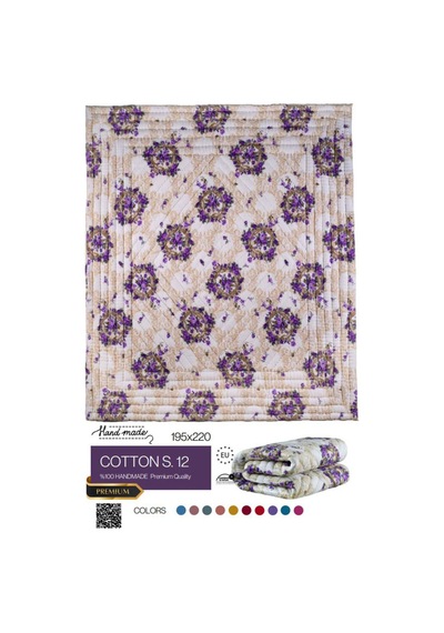 El Dikişi Çift Kişilik Emprime Yorgan Cottons.12 Cottons.12