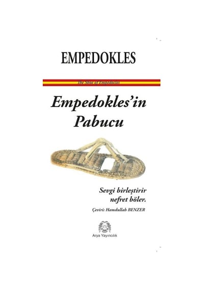 Empedokles'In Papucu 9786054876471