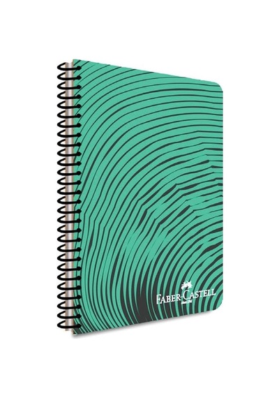 Dalga Desenli Spiralli Defter, A4, 80 Yaprak, 70g Kağıt, Kareli, Dayanıklı Kapak, Kolay Açılan Spiral Cilt, Asorti Renkler 103 Ivory