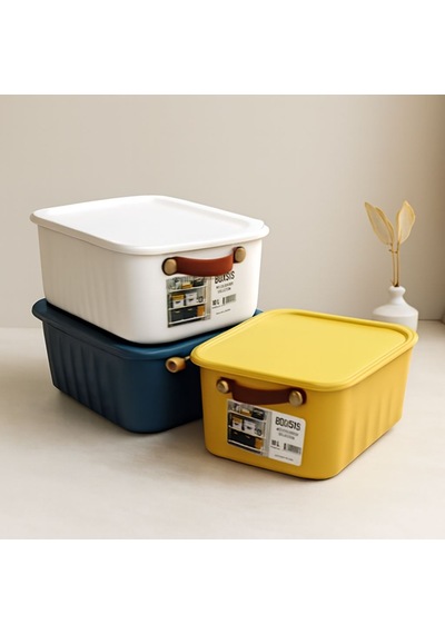 Renkli Kapaklı Organizer Kutu 10l 35x25x15 Cm Çok Renkli