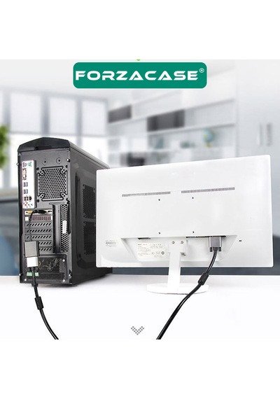 Forzacase Displayport Dp To Vga Adaptör Çevirici Dp Erkek - Vga Dişi Görüntü Aktarıcı - Fc1202