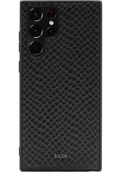 Kajsa Galaxy S22 Ultra Kılıf Kajsa Pearl Pattern Hakiki Deri Kapak ZORE-220064