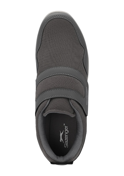 Slazenger ACA I Büyük Beden Erkek Cırt Cırtlı Koyu Gri Günlük Spor Ayakkabısı