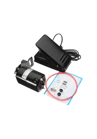 Fdm 130w Ev Tipi Dikiş Makinesi Motoru Ve Pedalı Kayışlı Set 1 Motor 1 Pedal 1 Kayış 2 Kömür