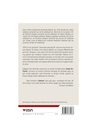 Vahşi Hafiyeler - Roberto Bolano - Can Yayınları