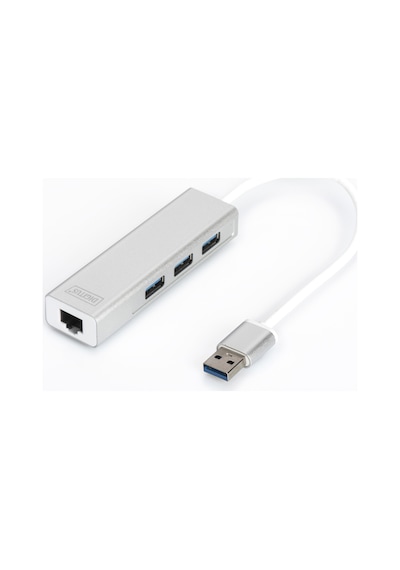 Da 70250 1 Digitus 3 Port Usb 3.0 Hub & Usb 3.0 Gigabit Ethernet