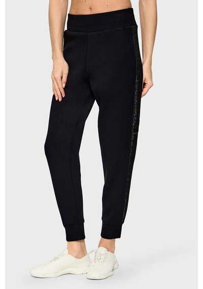 Guess Victoire Scuba Kadın Jogger Fit Pantolon W6bb17k6074 Siyah