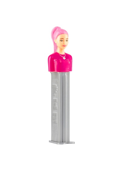 Pez Dispenser Barbie Purple Hair Meyve Aromalı Şekerleme Makinesi Ve Şekerleme Yedekleri