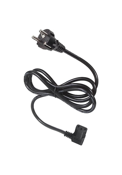 C13 Power Güç Kablosu 90° Derece L Tip Sol Açılı - 1.8 mt