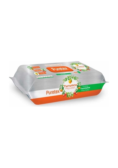 Puretex Puretex Yüzey Temizlik Havlusu Turuncu Meyveler 100 Yaprak