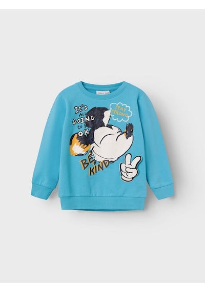 Name It Mickey Mouse Turkuaz Erkek Çocuk Sweatshirt 13221200 001 Turkuaz