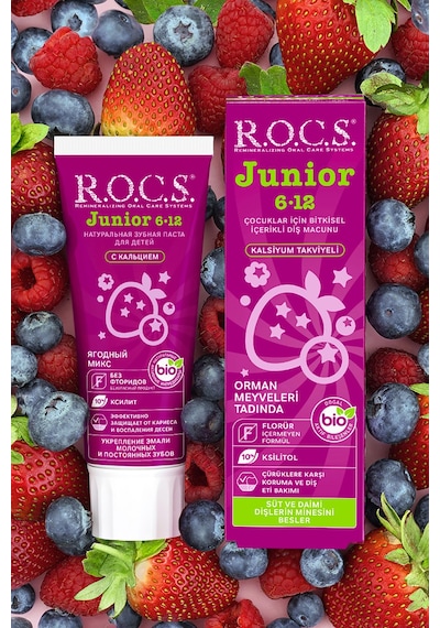 Rocs Junior 6-12 Orman Meyveli Özlü Diş Macunu 2 x 74 G