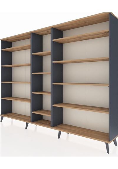 Arges Dolap 11 Raflı 220x30x163 Antrasit-çam Atlas Çam - Antrasit Arges Dolap 11 Raflı 220x30x163 Antrasit-çam Atlas Çam - Antrasit