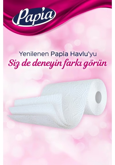 Papia Rulo Kağıt Havlu 12'li
