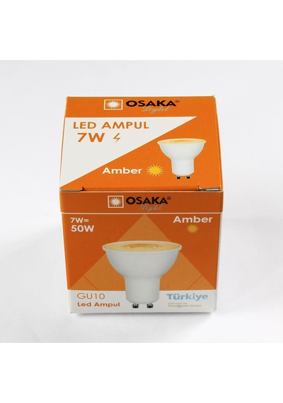 Osaka Gu10 7w Amber Işık Rengi Led Ampul Pro 707